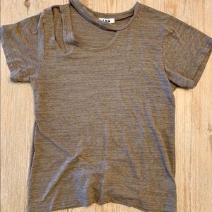 Tan cutout Tee